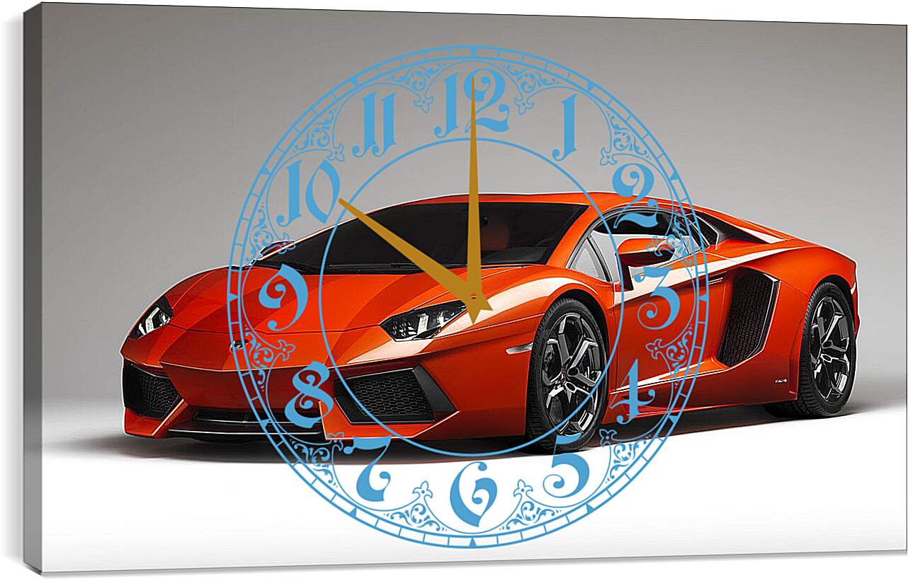 Часы картина - Lamborghini Aventador