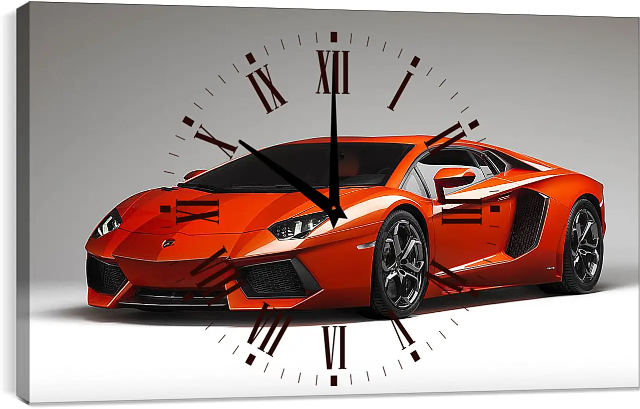 Часы картина - Lamborghini Aventador