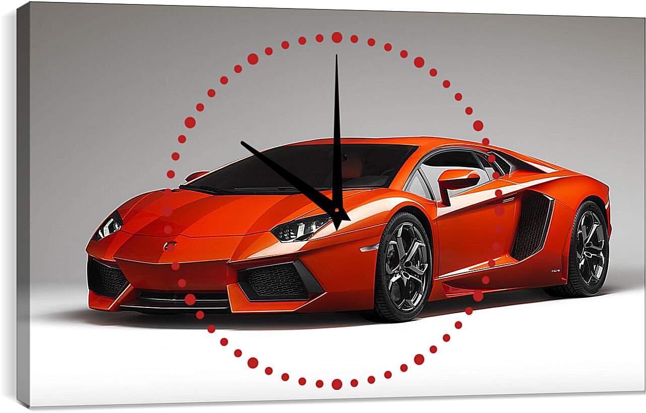 Часы картина - Lamborghini Aventador