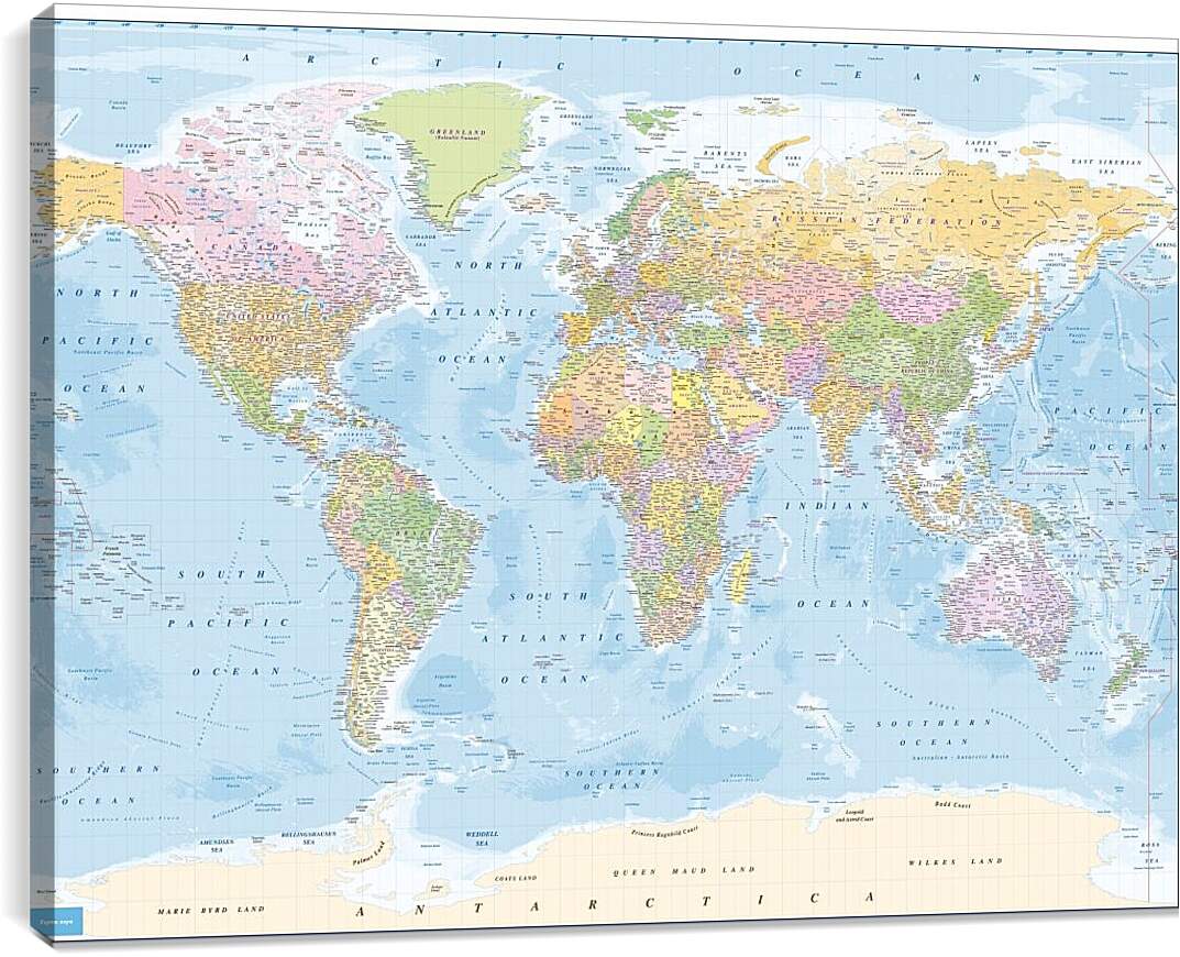Постер и плакат - Карта мира