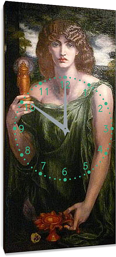Часы картина - Mnemosyne. Данте Габриэль Россетти

