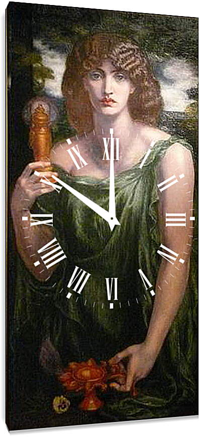 Часы картина - Mnemosyne. Данте Габриэль Россетти
