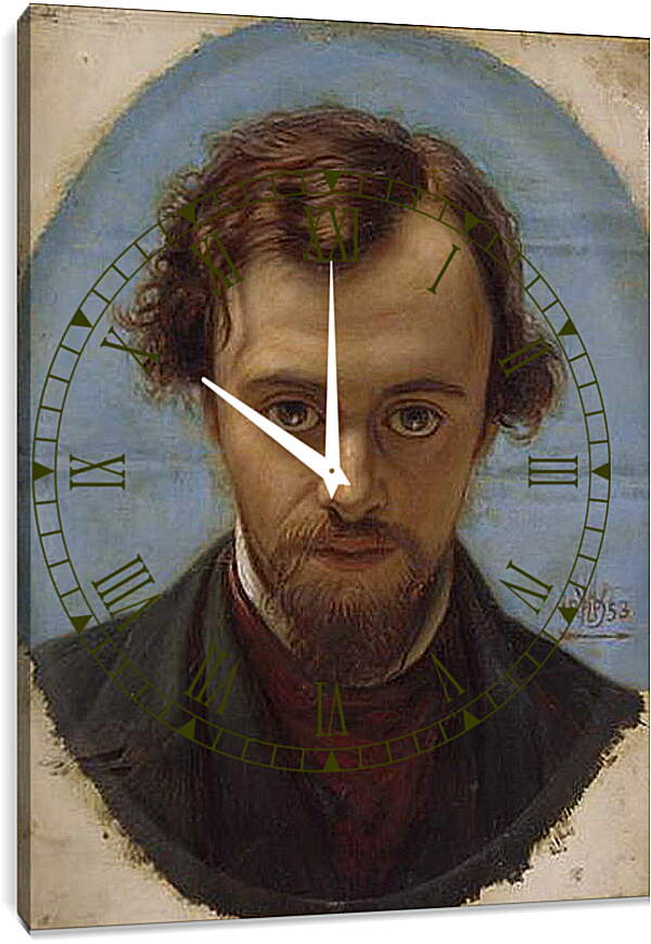 Часы картина - Hunt Rossetti. Данте Габриэль Россетти
