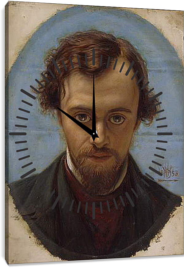 Часы картина - Hunt Rossetti. Данте Габриэль Россетти
