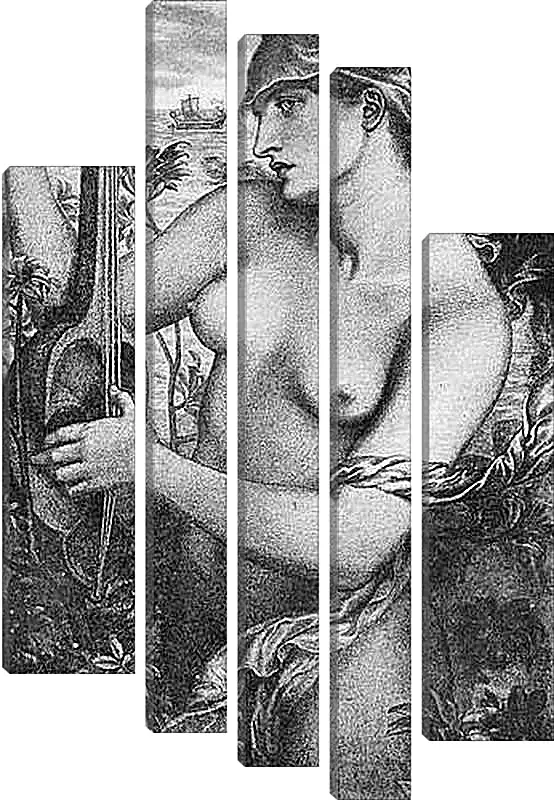 Модульная картина - Ligeia Siren. Данте Габриэль Россетти