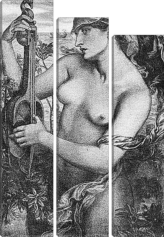 Модульная картина - Ligeia Siren. Данте Габриэль Россетти
