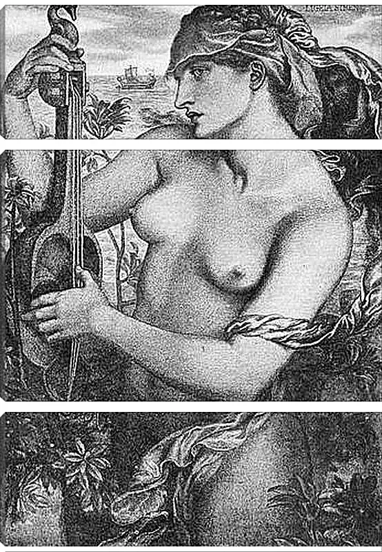 Модульная картина - Ligeia Siren. Данте Габриэль Россетти