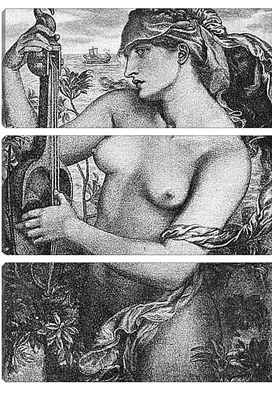 Модульная картина - Ligeia Siren. Данте Габриэль Россетти
