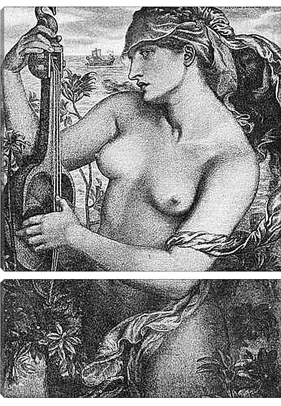 Модульная картина - Ligeia Siren. Данте Габриэль Россетти