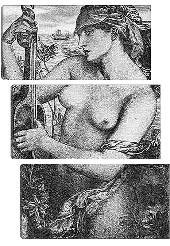 Модульная картина - Ligeia Siren. Данте Габриэль Россетти
