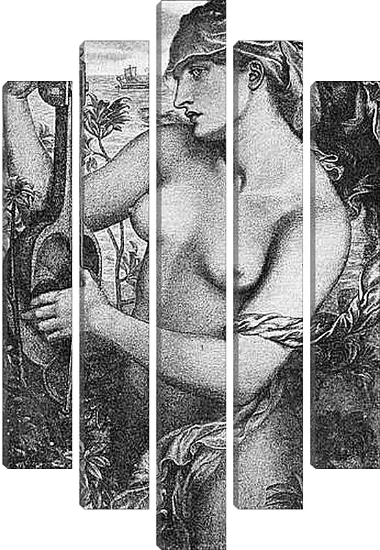 Модульная картина - Ligeia Siren. Данте Габриэль Россетти
