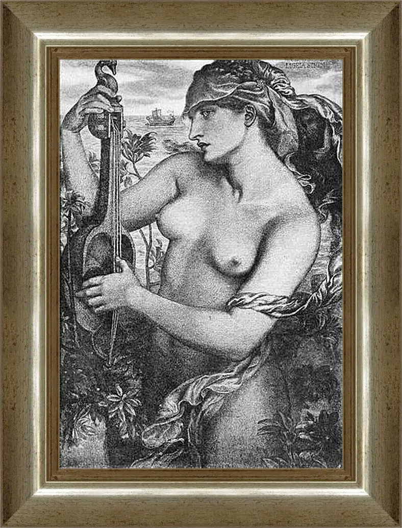 Картина в раме - Ligeia Siren. Данте Габриэль Россетти
