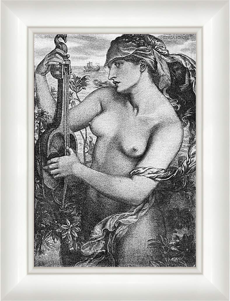 Картина в раме - Ligeia Siren. Данте Габриэль Россетти