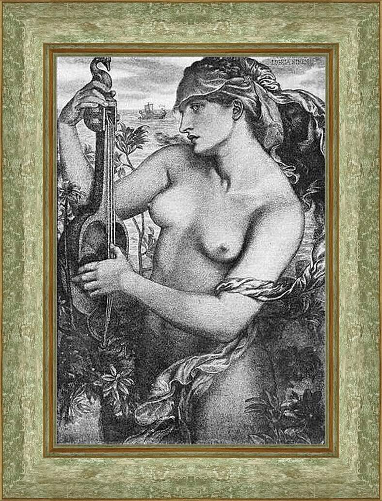 Картина в раме - Ligeia Siren. Данте Габриэль Россетти
