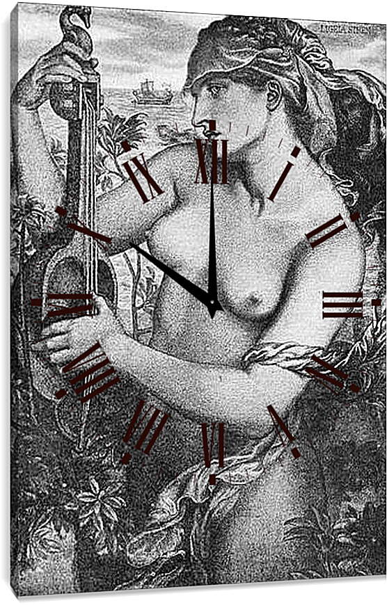 Часы картина - Ligeia Siren. Данте Габриэль Россетти