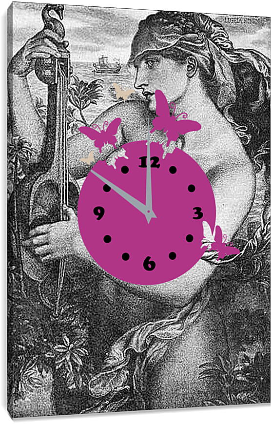 Часы картина - Ligeia Siren. Данте Габриэль Россетти
