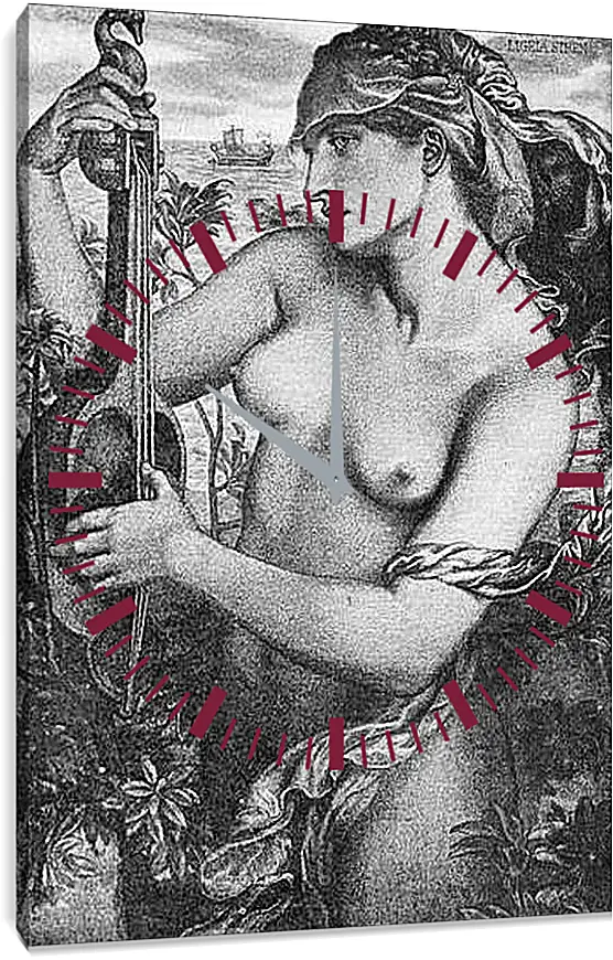 Часы картина - Ligeia Siren. Данте Габриэль Россетти