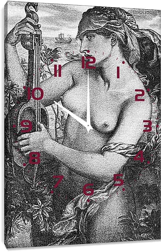 Часы картина - Ligeia Siren. Данте Габриэль Россетти