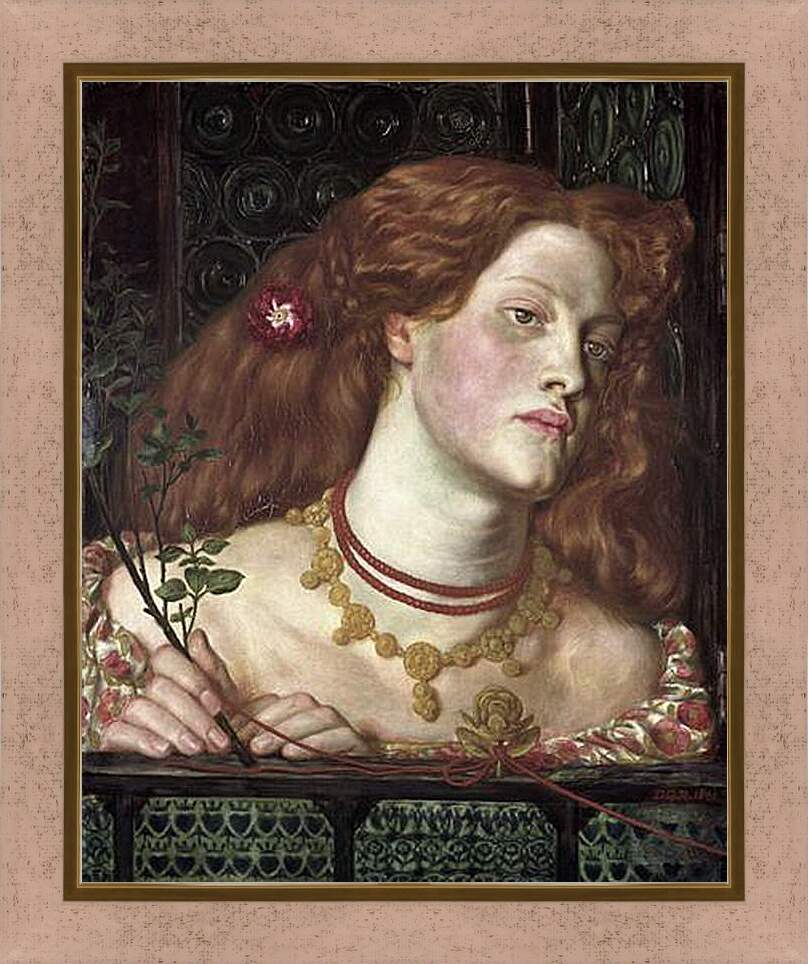 Картина в раме - Fair Rosamund. Данте Габриэль Россетти

