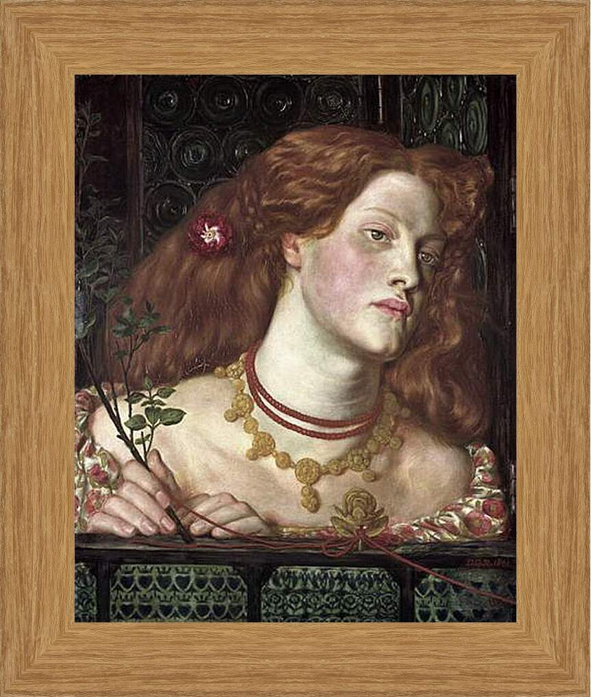 Картина в раме - Fair Rosamund. Данте Габриэль Россетти