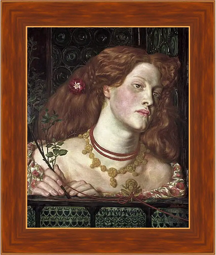 Картина в раме - Fair Rosamund. Данте Габриэль Россетти
