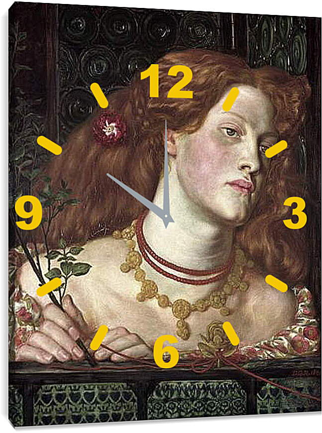Часы картина - Fair Rosamund. Данте Габриэль Россетти

