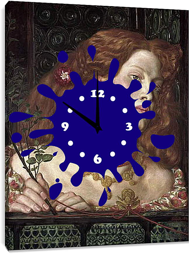Часы картина - Fair Rosamund. Данте Габриэль Россетти