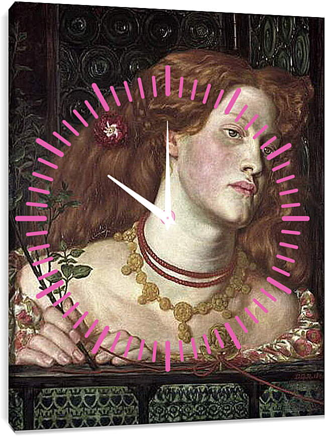 Часы картина - Fair Rosamund. Данте Габриэль Россетти
