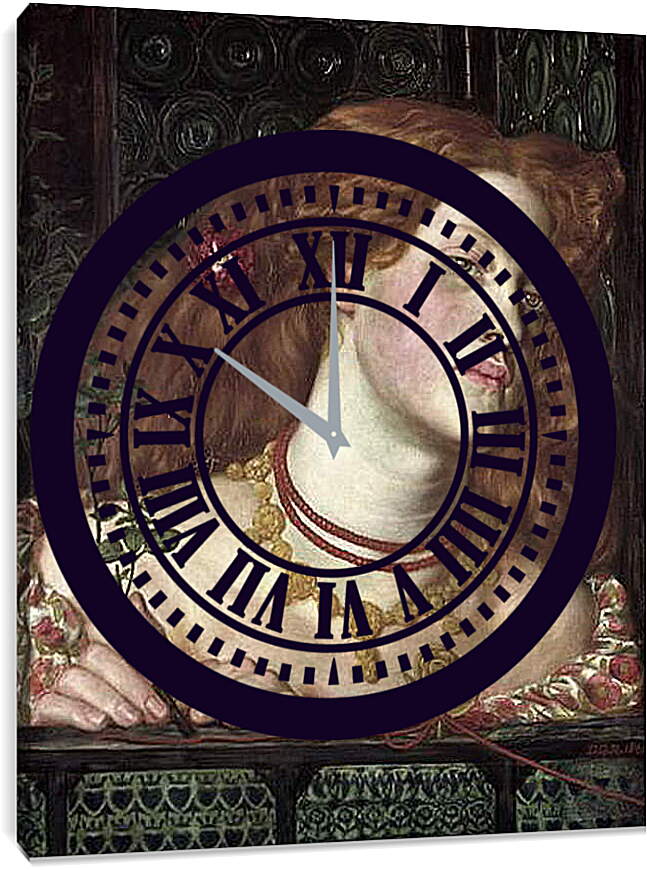 Часы картина - Fair Rosamund. Данте Габриэль Россетти