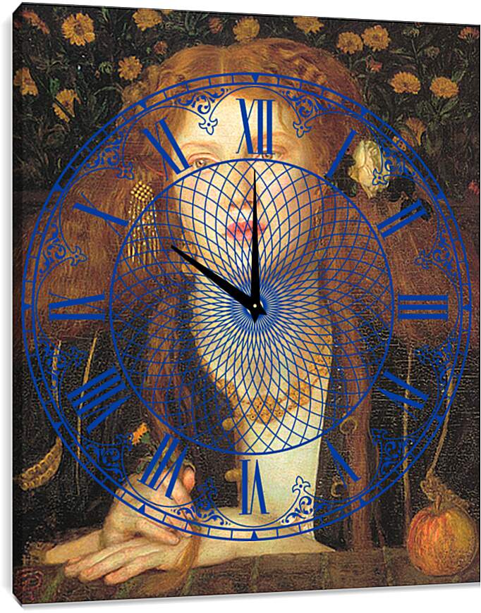 Часы картина - Bocca Baciata. Данте Габриэль Россетти