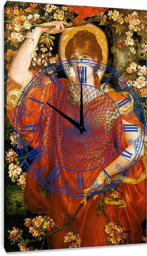 Часы картина - A Vision of Fiammetta. Данте Габриэль Россетти