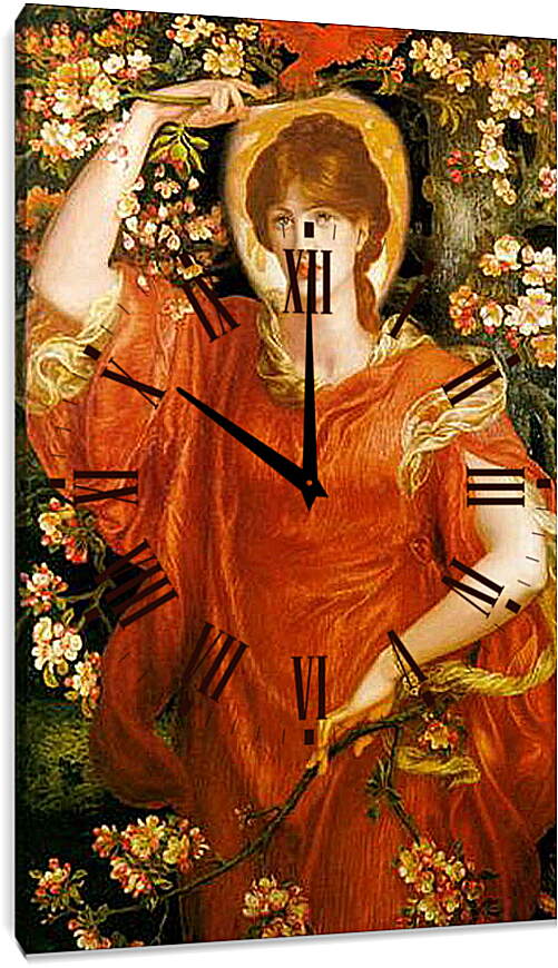 Часы картина - A Vision of Fiammetta. Данте Габриэль Россетти
