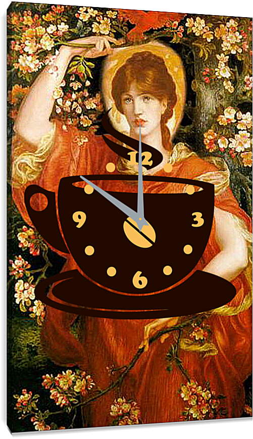 Часы картина - A Vision of Fiammetta. Данте Габриэль Россетти

