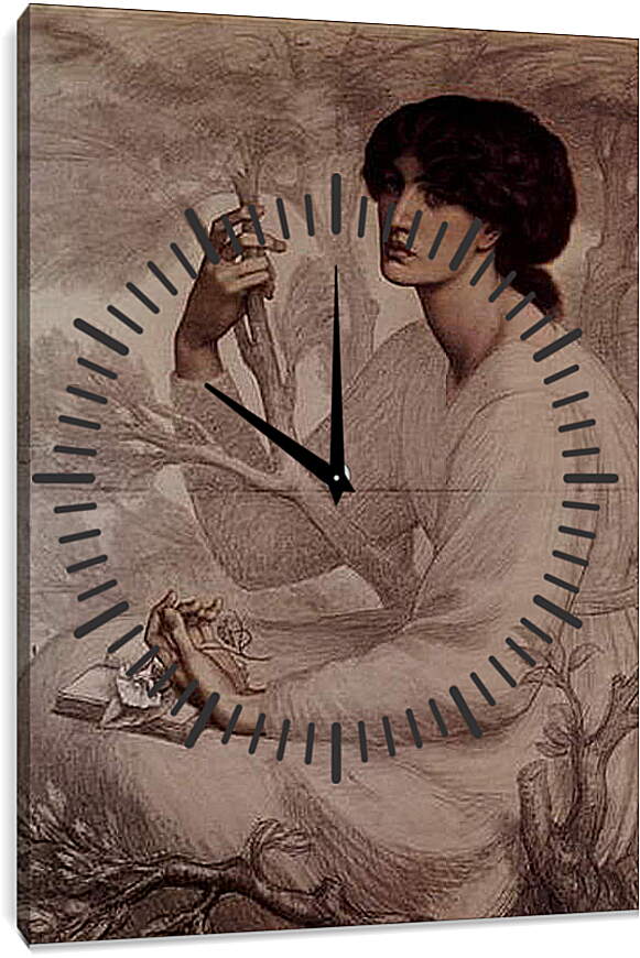 Часы картина - Der Tagtraum. Данте Габриэль Россетти