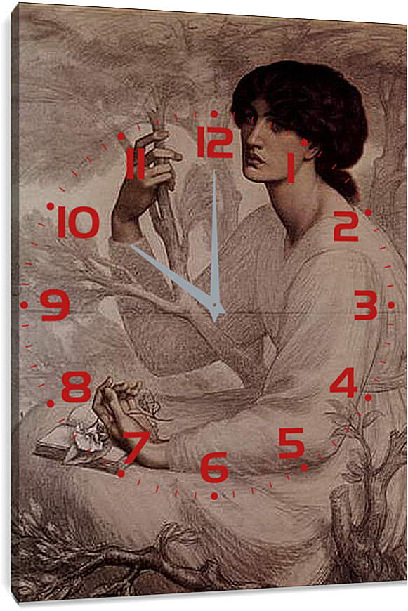 Часы картина - Der Tagtraum. Данте Габриэль Россетти
