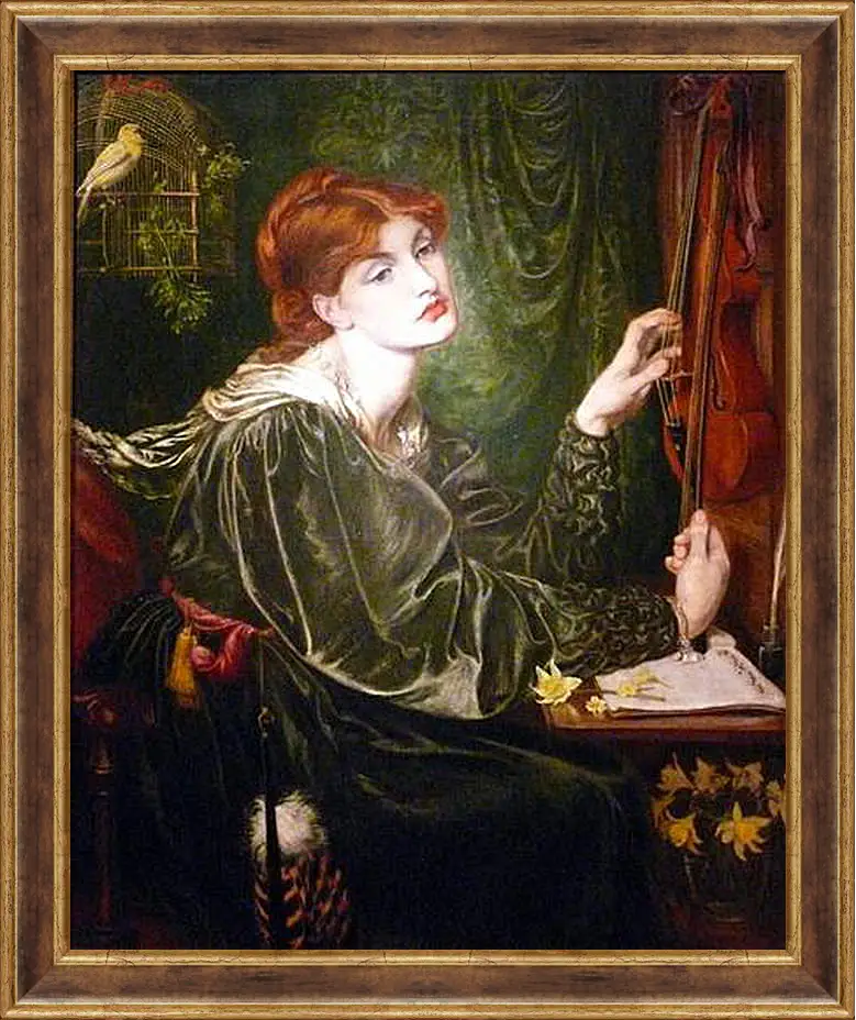 Картина в раме - Veronica Veronese. Данте Габриэль Россетти