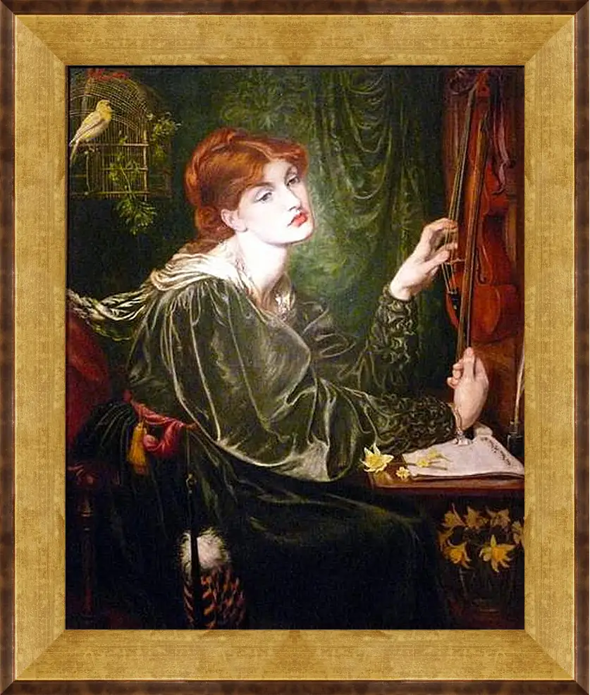 Картина в раме - Veronica Veronese. Данте Габриэль Россетти