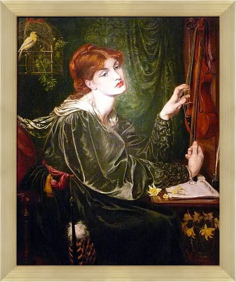 Картина в раме - Veronica Veronese. Данте Габриэль Россетти
