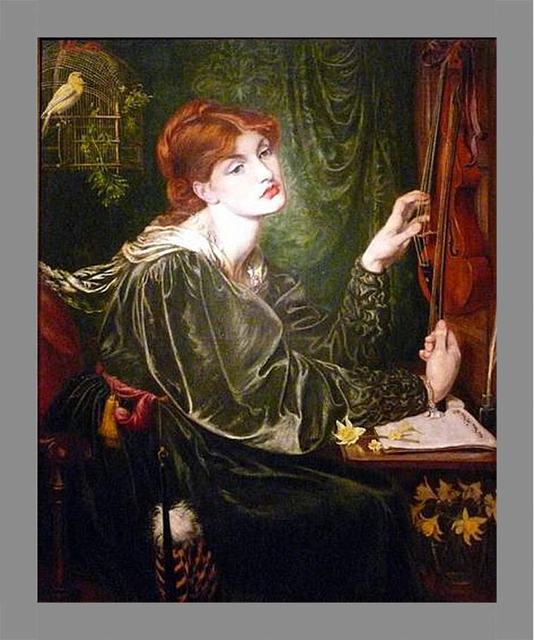 Картина в раме - Veronica Veronese. Данте Габриэль Россетти