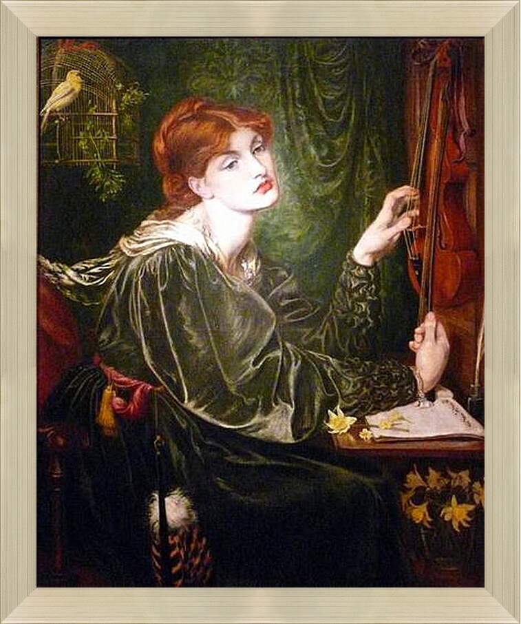 Картина в раме - Veronica Veronese. Данте Габриэль Россетти
