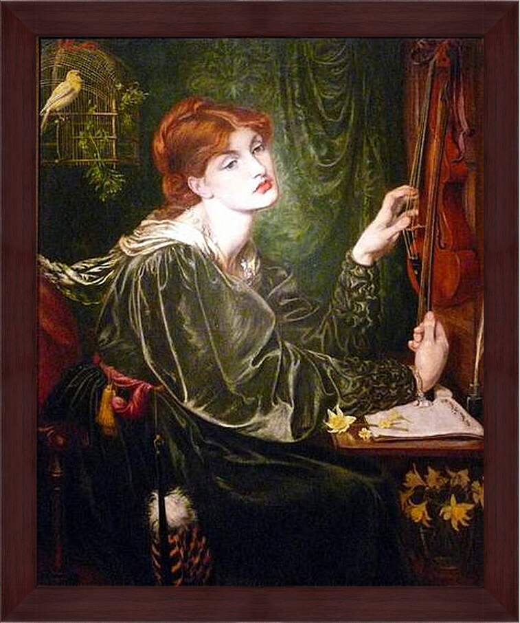 Картина в раме - Veronica Veronese. Данте Габриэль Россетти
