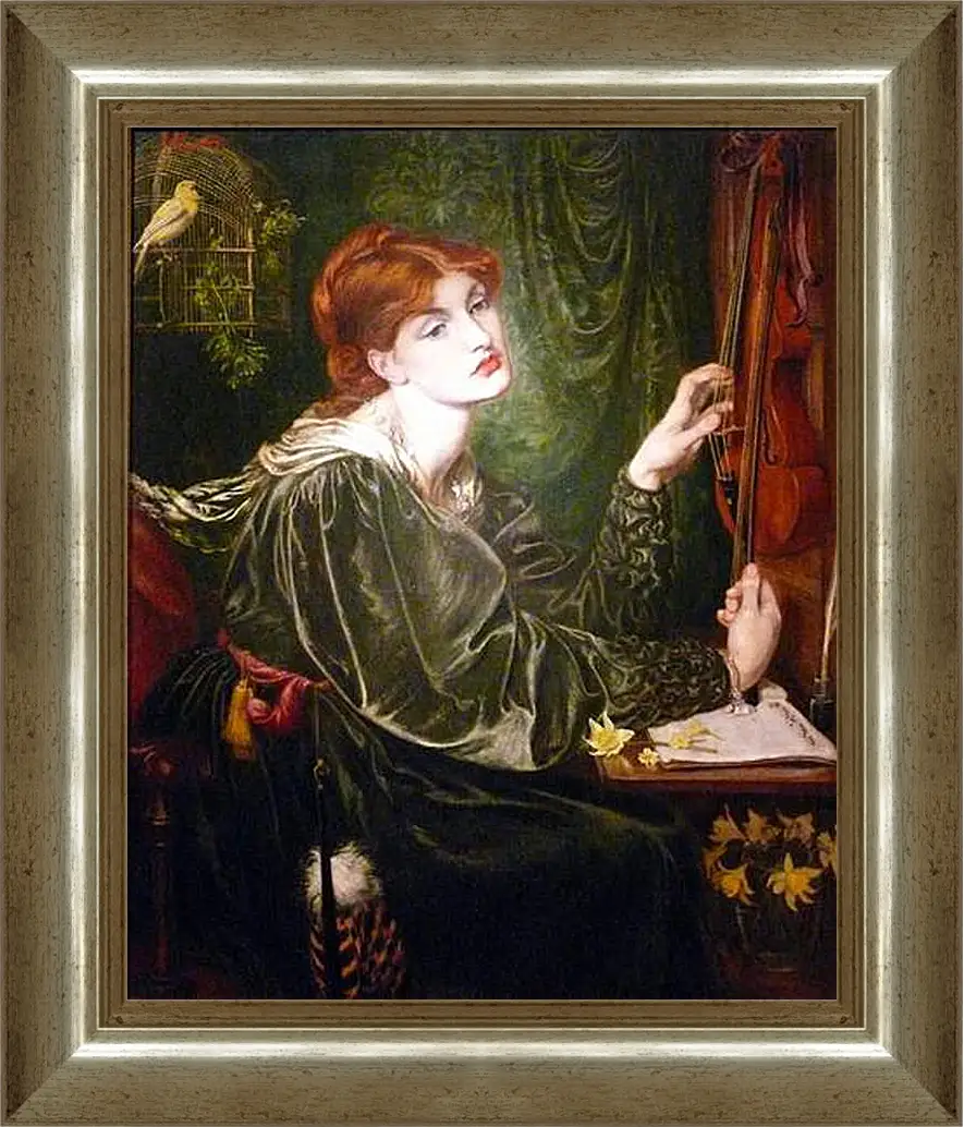 Картина в раме - Veronica Veronese. Данте Габриэль Россетти