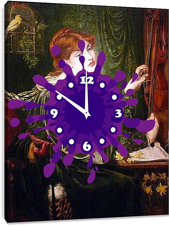 Часы картина - Veronica Veronese. Данте Габриэль Россетти

