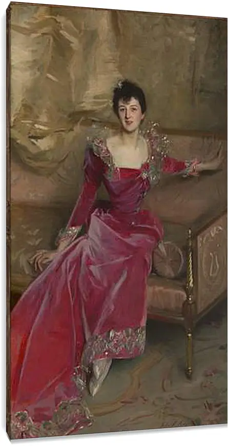 Постер и плакат - Mrs. Hugh Hammersley - Госпожа Хью Хэммерсли. Джон Сингер Сарджент