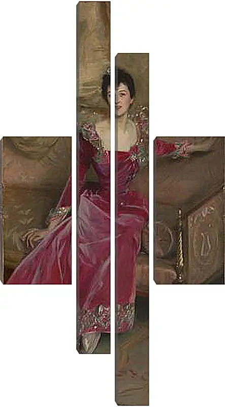 Модульная картина - Mrs. Hugh Hammersley - Госпожа Хью Хэммерсли. Джон Сингер Сарджент