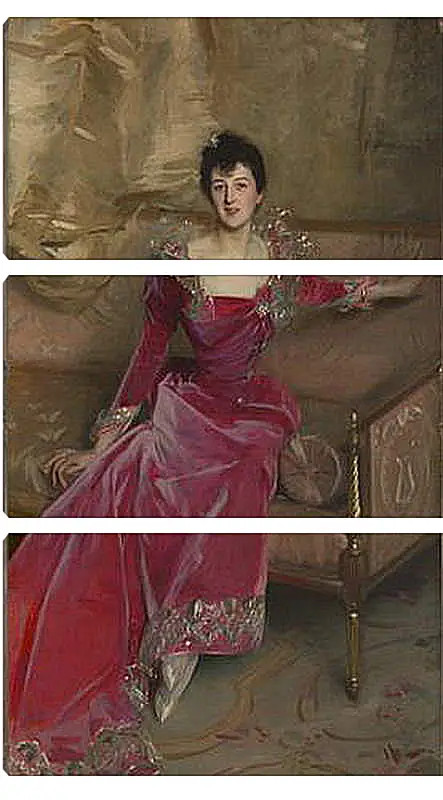 Модульная картина - Mrs. Hugh Hammersley - Госпожа Хью Хэммерсли. Джон Сингер Сарджент