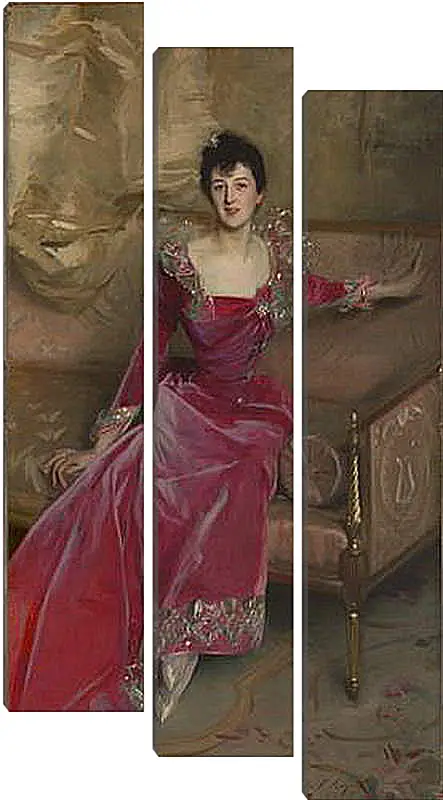 Модульная картина - Mrs. Hugh Hammersley - Госпожа Хью Хэммерсли. Джон Сингер Сарджент