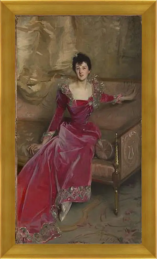Картина в раме - Mrs. Hugh Hammersley - Госпожа Хью Хэммерсли. Джон Сингер Сарджент