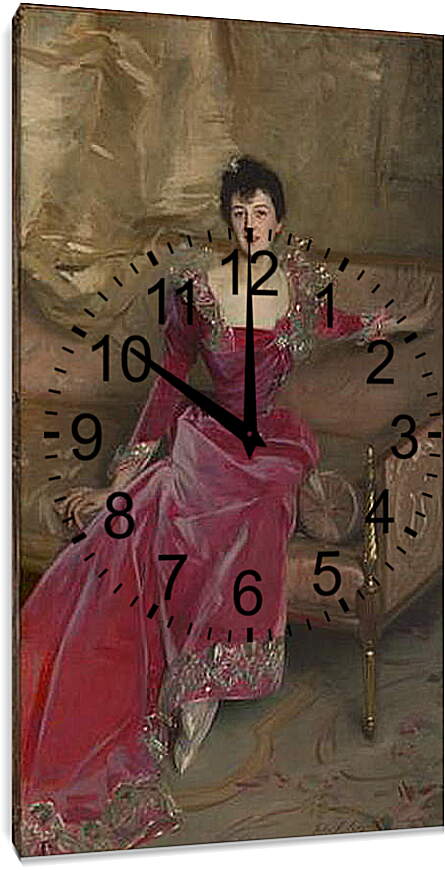 Часы картина - Mrs. Hugh Hammersley - Госпожа Хью Хэммерсли. Джон Сингер Сарджент
