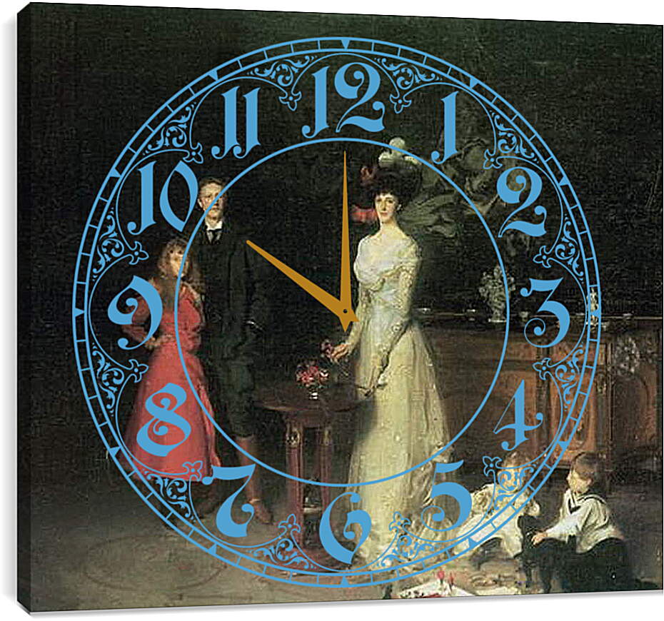 Часы картина - Famili Esitwell. Джон Сингер Сарджент
